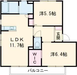 メゾン・シャルム M【1階】の間取り
