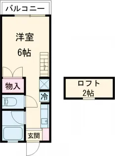 ぱるコーポ【206号室】の間取り