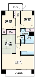 ベルドゥムール熊谷【307号室】の間取り