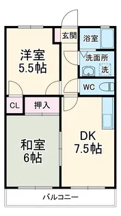 プロスパ六番街【1階】の間取り
