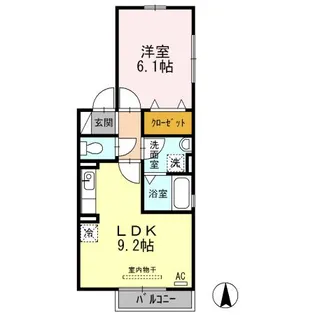 プランドール宮根台【2階】の間取り