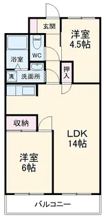 エクレールHARUⅠ【0309号室】の間取り