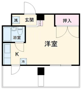 コスモヒロ南台【5階】の間取り
