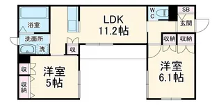 Grand Maison Chou Chou【2階】の間取り