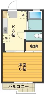 ハイツ平成【01010号室】の間取り