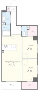 EAU・CLAIR 道灌山【2階】の間取り