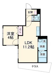 リブレメゾン本町I【1階】の間取り