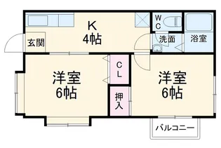 トラッドハウス【201号室】の間取り