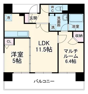 エステムプラザ京都四条烏丸【8階】の間取り
