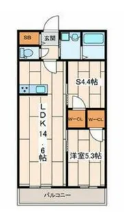 グリーングレイス【303号室】の間取り