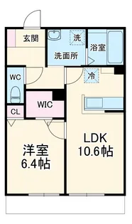 プレシャス北矢名【1階】の間取り