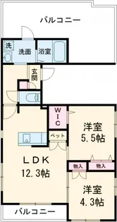 Paul Maison【301号室】の間取り