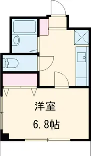 ドミール雑司が谷【206号室】の間取り