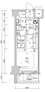 レアライズ西川口【11階】の間取り