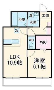 プレシャス北矢名【2階】の間取り