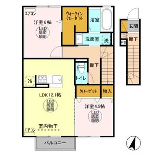コーポファミーユ M【2階】の間取り