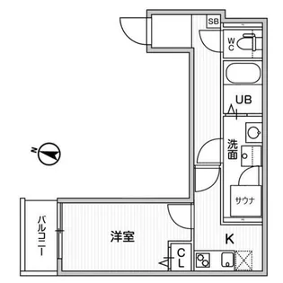 T’S CUORE横濱元町【1階】の間取り
