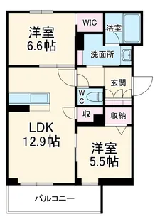 ルピア【1階】の間取り