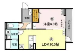 グラナーデ保木間【2階】の間取り