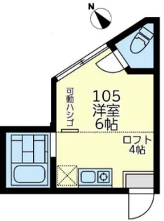 ユナイト四谷下町アルティーバイ【1階】の間取り