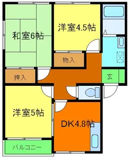 ロイヤルシャトー【202号室】の間取り