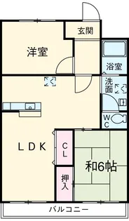 大平コーポラスⅠ【302号室】の間取り