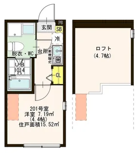 アッシュコート青砥【2階】の間取り