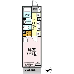 ウッドイン舳越【1階】の間取り