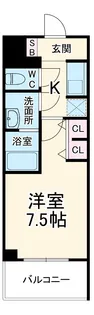 SーRESIDENCE四日市駅前COULEUR(クルール) フリ【9階】の間取り