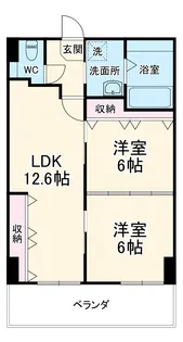 GEN SAKIZO VILLA烏丸四条【4階】の間取り