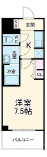 SーRESIDENCE四日市駅前COULEUR(クルール) フリ【15階】の間取り