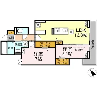 YAMAJUII【1階】の間取り