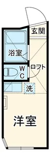 ユナイト中野島レーザーディマルコ【1階】の間取り