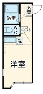 ユナイト中野島レーザーディマルコ【1階】の間取り