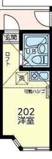 ユナイト中野島レーザーディマルコ【2階】の間取り