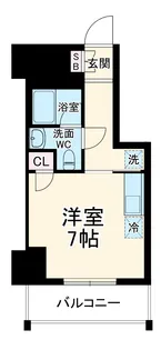 LEXE横濱関内【1006号室】の間取り