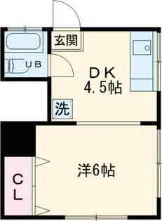 コーポ平野【1階】の間取り
