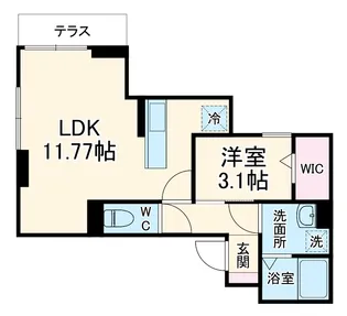 ヴェール新千葉【1階】の間取り
