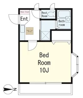 Ritz Clair【1階】の間取り