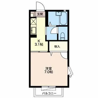 フレグランスチェリーB【1階】の間取り