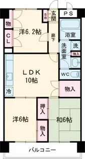 フジマンション第2【7階】の間取り