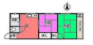 サザンクロス【2階】の間取り