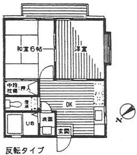 ヴィラ中央【1階】の間取り