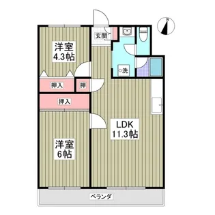 エルシティ・103【1階】の間取り