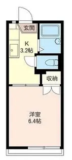 リュースKコーポⅡ【203号室】の間取り