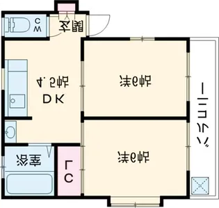 コーポカナメ【2階】の間取り