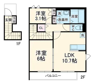 Memory Court【2階】の間取り