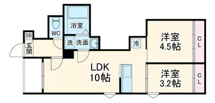 REGALEST鶴里駅前【2階】の間取り