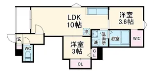 REGALEST鶴里駅前【1階】の間取り