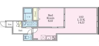 ミハス中野Ⅱ【102号室】の間取り